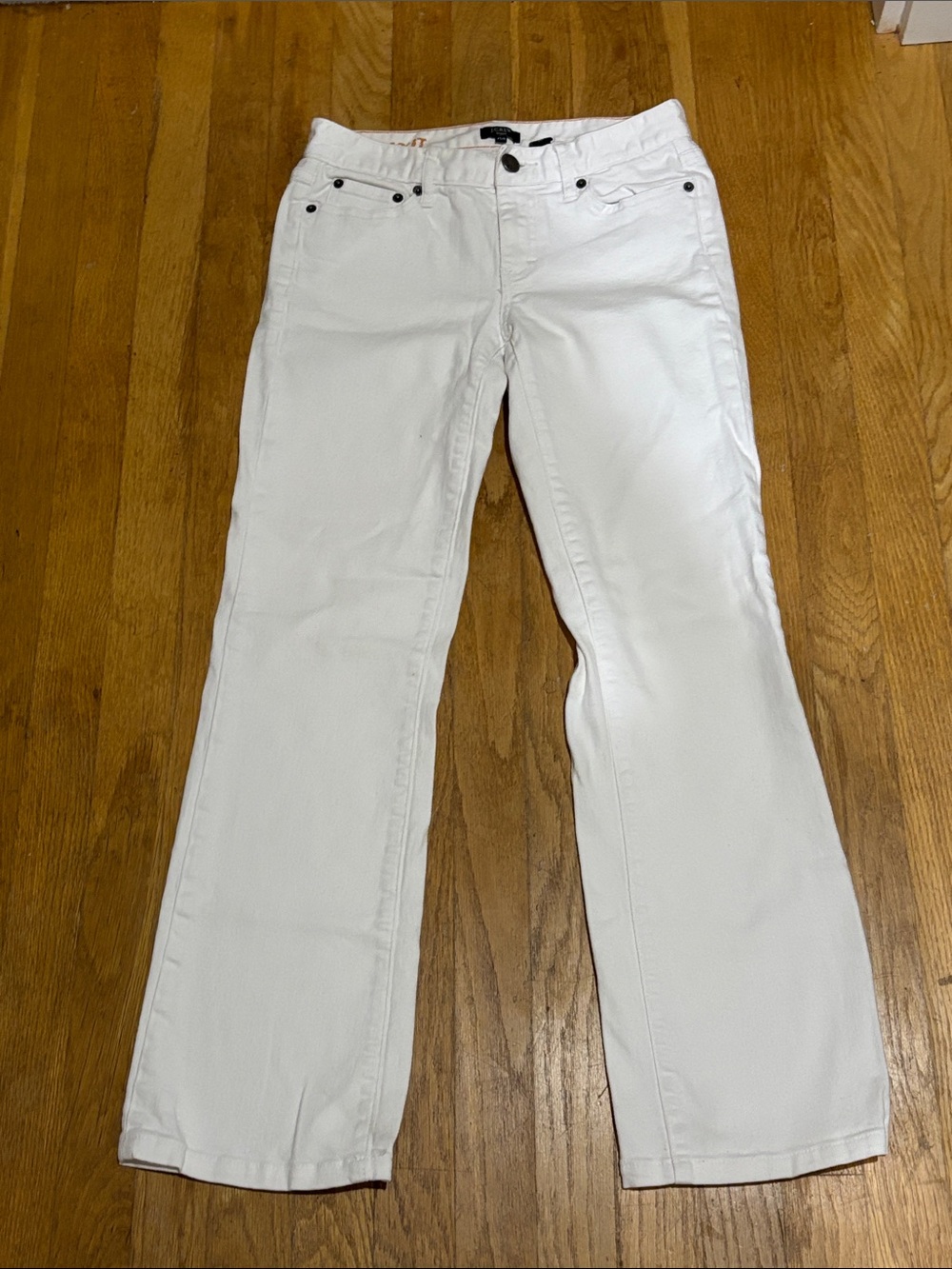 J. Crew White Flare Wide-Leg Jeans